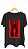 Camiseta RED - 100% algodão corte a fio preta - Imagem 1