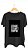 Camiseta COMPTON - 100% algodão corte a fio preta - Imagem 1