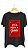 Camiseta LET'S PLAY A GAME - 100% algodão corte a fio preta - Imagem 1