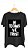 Camiseta IN TECHNO WE TRUST - 100% algodão corte a fio preta - Imagem 1