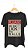 Camiseta PLEASE DO NOT LICK THE WALLS - 100% algodão corte a fio preta - Imagem 1