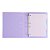 CADERNO ARGOLADO COLEGIAL LILAS PASTEL POLIBRAS - Imagem 3