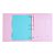 CADERNO ARGOLADO COLEGIAL ROSA PASTEL POLIBRAS - Imagem 4