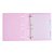 CADERNO ARGOLADO COLEGIAL ROSA PASTEL POLIBRAS - Imagem 3