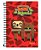 CADERNO ESPIRAL 1/4 80 FLS SAFARI ANIMALS CADERSIL - Imagem 2