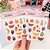 CARTELA DE ADESIVOS TRANSPARENTE FRUTAS KAWAII - Imagem 1