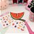 CARTELA DE ADESIVOS TRANSPARENTE FRUTAS KAWAII - Imagem 2