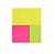 BLOCO ADESIVO MAXPRINT SORTIDO NEON 3 CORES - Imagem 1