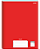 CADERNO BROCHURA 1/4 CALIGRAFIA 96FLS STIFF VERMELHO  JANDAIA - Imagem 1