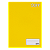 CADERNO BROCHURA UNIV 96FLS STIFF AMARELO  JANDAIA - Imagem 1