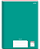 CADERNO BROCHURA UNIV QUAD 7X7MM 96FLS VERDE  JANDAIA - Imagem 1