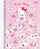 CADERNO ESP. UNIVERSITÁRIO 10 MATÉRIAS 160FLS HELLO KITTY  JANDAIA - Imagem 4