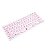 TECLADO E MOUSE SEM FIO BRANCO E ROSA MAXPRINT - Imagem 3
