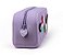 ESTOJO ESCOLAR SILICONE C/ 4 PINGENTES LILAS PASTEL - Imagem 3