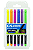 MARCADOR BRUSH EST C/6 TONS NEON CIS - Imagem 1