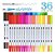 MARCADOR ARTISTICO DUAS PONTAS FINELINER E BRUSH C/36 CORES PRIMAX - Imagem 3