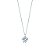 Colar com pingente de flor e pedras de diamante - Imagem 3
