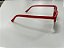 Óculos Clubmaster Retrô Vermelho com Lentes Pretas - Imagem 2