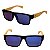 Oculos de Sol Masculino Polarizado  Haste Bambu Barcelona - Imagem 1