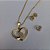 Conjunto Colar e Brinco Folheado a Ouro - Imagem 10