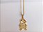 Conjunto Colar e Brinco Folheado a Ouro - Imagem 3