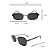 Óculos Retangular Matal Unissex Malibu - Imagem 5