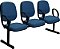 Cadeira ECO longarina diretor 3 lugares para sala de espera - Imagem 1
