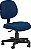Cadeira ECO secretária executiva giratória estrutura preta sem braços - Imagem 1