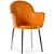 Cadeira Gogo 4 pés cromada polipropileno laranja - Imagem 1