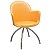 Cadeira Gogo raio cromada polipropileno laranja - Imagem 1