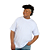 Camiseta Branca Plus Size Unissex - Imagem 1