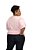 Camiseta Rosa Bebê Unissex Plus Size 100% Algodão - Imagem 3