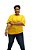 Camiseta Amarelo Canário Unissex Plus Size 100% Algodão - Imagem 2