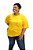 Camiseta Amarelo Canário Unissex Plus Size 100% Algodão - Imagem 3