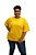 Camiseta Amarelo Canário Unissex Plus Size 100% Algodão - Imagem 1