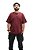 Camiseta Vinho Oversized Streetwear 100% Algodão - Imagem 1