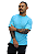 Camiseta Básica Azul Ciano - Imagem 3