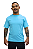 Camiseta Básica Azul Ciano - Imagem 1