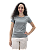 Baby Look Cinza Chumbo - Imagem 1