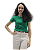 Baby Look Verde Bandeira - Imagem 1