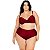Biquini Plus Size Feminino Com Bojo Cintura Alta Laço Verao - Imagem 5
