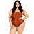 Maio Plus Size Com Cinto Ajustavel Decote Nas Costas Chique 2025 - Imagem 5