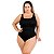 Maio Plus Size Com Cinto Ajustavel Decote Nas Costas Chique 2025 - Imagem 1