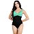 Maiô Body Feminino Modelo Disfarça Barriga Com Bojo Neon Transpassado Alças Largas Alta Sustentação - Imagem 11