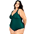 Maiô Plus Size Costas Nuas Tecido Modelador Chapa Barriga - Imagem 8