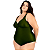 Maiô Plus Size Costas Nuas Tecido Modelador Chapa Barriga - Imagem 7