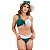 Biquini Bicolor Com Bojo Transpassado Feminino Moda Luxo Top - Imagem 1