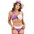 Biquini Bicolor Com Bojo Transpassado Feminino Moda Luxo Top - Imagem 3