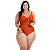 Body Maiô Costas Nuas Modelador Disfarça Barriga Drapeado - Imagem 7
