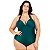 Maiô Plus Size liso Chapa barriga Com Bojo Cortinão - Imagem 9